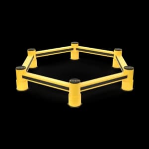 1R Column Barrier Hexagon