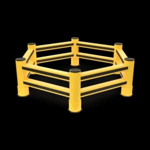 2R Column Barrier Hexagon